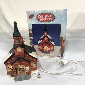 Vintage Christmas Streets Porcelain Village “Church”, 1991